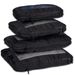 Vacuum Compression Packing Cubes For Travel - 6-Piece Set Space-Saving Luggage Organizer With Waterproof Laundry Bag_voghion.com