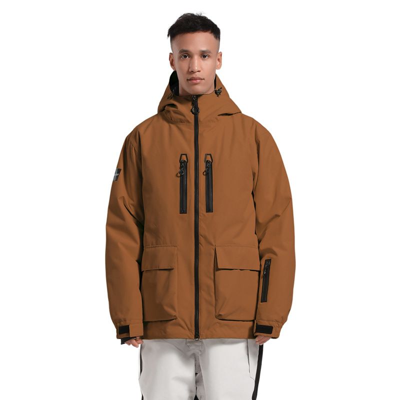 New snowwear women's snowboard loose waterproof windproof ventilation thickened double snowsuit men outdoor couple coat_voghion.com