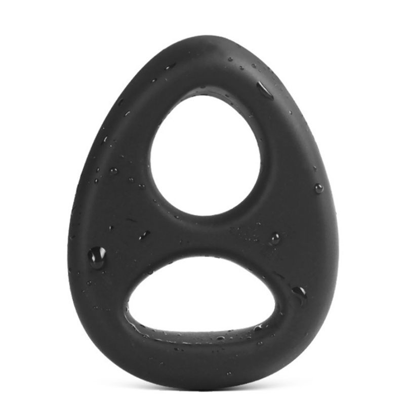 Prodotto sessuale maschile in silicone liquido, anello in gomma morbida doppia, anello di bloccaggio ritardato e ostruito maschile_voghion.com