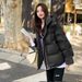 Korean Version Of Bread Down Women's Short Style Lamb Wool Collar, Hooded Cotton Jacket, Maillard Jacket_voghion.com