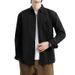 Einfarbiges Herrenhemd aus reiner Baumwolle, leichtes Business-Kleid, vielseitiges Langarmhemd_voghion.com