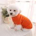 Autumn Winter Solid Color Small Teddy Dog Sweater Pet Puppy Clothes_voghion.com