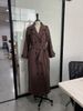 Zeitloser, zweireihiger Trenchcoat – Langer Wollmischmantel mit Gürtel in der Taille (S/M/L, Schwarz/Braun/Grau für mühelose Eleganz)_voghion.com