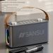 Caixa de som Bluetooth Shanshui T93 com microfone para dança quadrada, karaokê ao ar livre, grande volume, bolsa portátil pequena_voghion.com