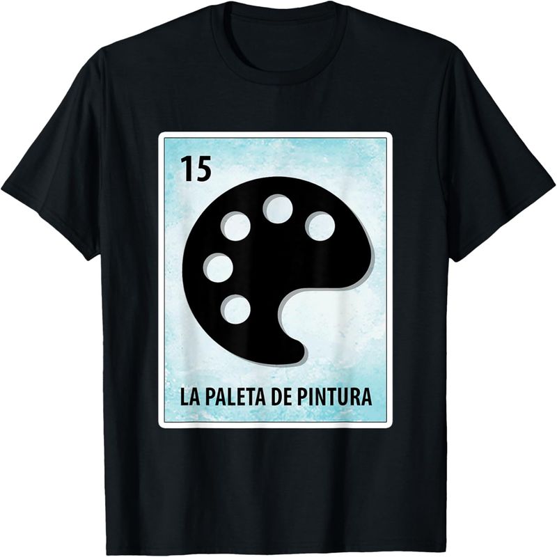 La Paleta De Pintura Mexican Paint Palette Cards Artist T-Shirt._voghion.com