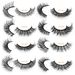 New 9 Pairs High Mink Hair False Eyelashes Multi-Layer Thick Eyelashes Daily Simulation Eyelashes_voghion.com