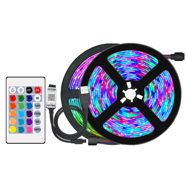 Wifi LED Strip Lights Music Sync RGB 5050 LED Tape Alexa Smart Lights Strip for Party Room Decor TV Backlight_voghion.com