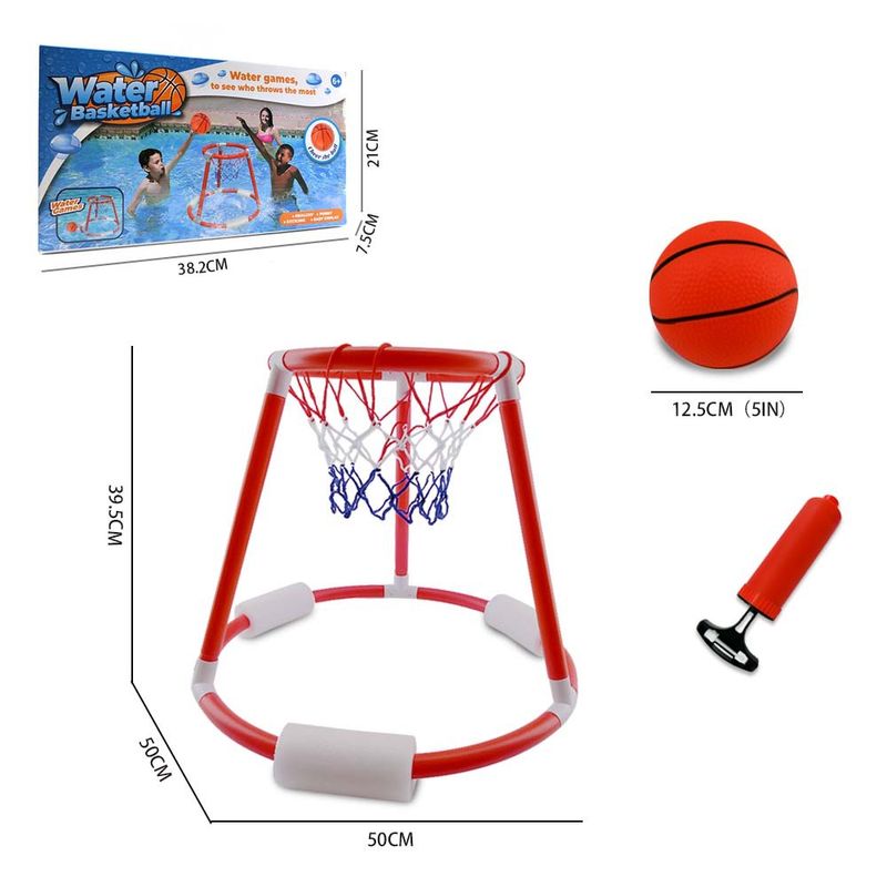 New water basketball stand children's outdoor swimming pool floating basketball hoop family party water toy_voghion.com