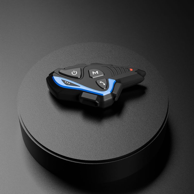 Dviračio šalmas „Bluetooth“ domofonas su ausinėmis, „Bluetooth 5.1“, vieno klavišo tinklo daugiafunkcis domofonas, idealus atstumas iki 2000 metrų._voghion.com