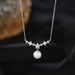Collana di perle floreali in argento puro 999, stile francese da donna, piccola fragranza, temperamento elegante, catena per clavicola semplice_voghion.com