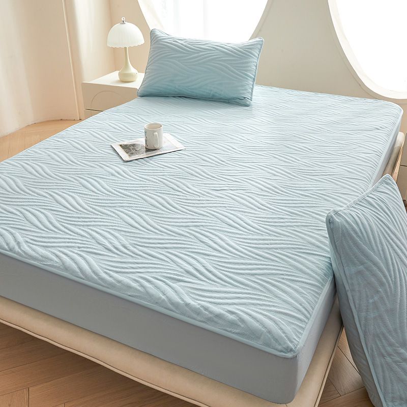 Coprimaterasso impermeabile di classe A - Fodera trapuntata in fibra di soia biologica (antibatterico, ipoallergenico, lavabile in lavatrice)_voghion.com