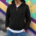 Innovation Multi Pocket Zipper Cardigan Sweatshirt Jacket Men's Loose Large Size Hoodie_voghion.com