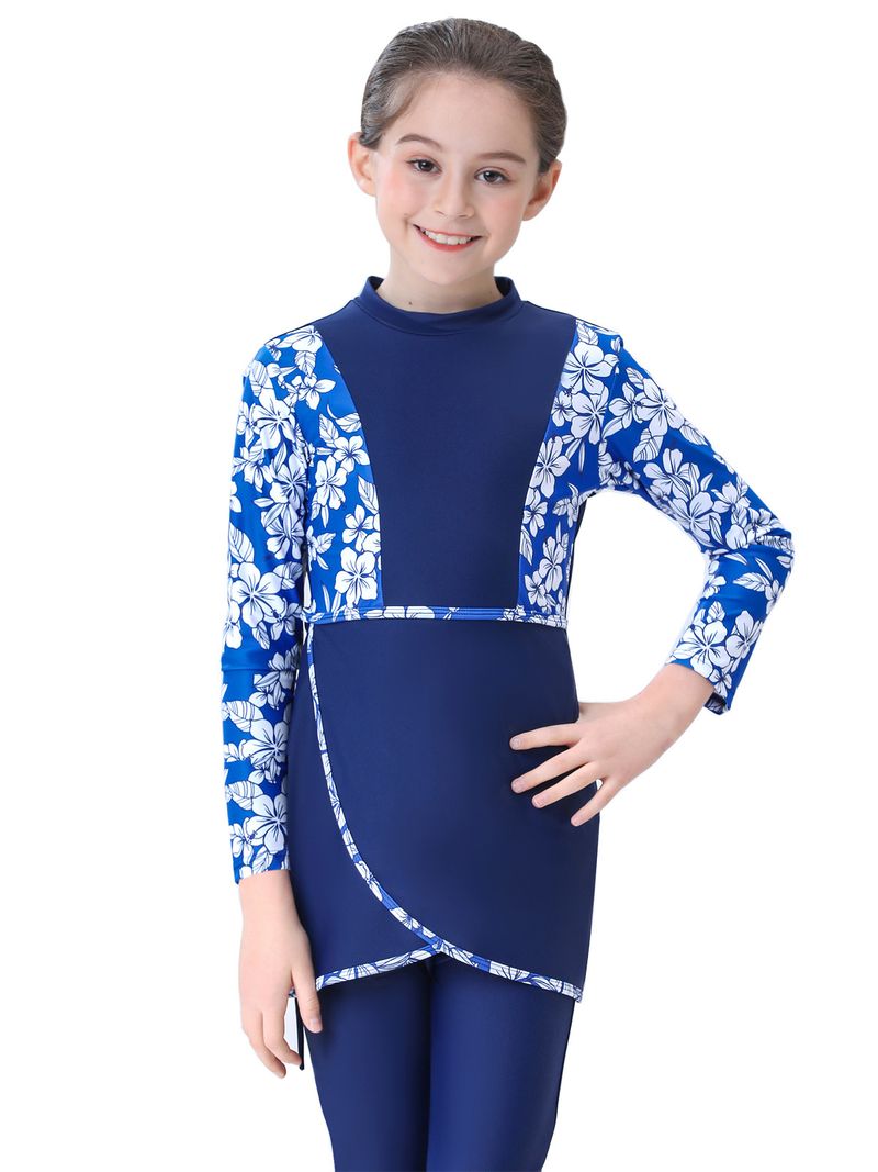 Muslim Swimwear Swimsuit Girl Conservative Swimsuit Bukini Children's Beach Swimsuit_voghion.com