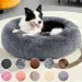 Round Pet Bed For Large,Medium And Small Dogs House Bed Soft Cats Bed Long Plush Dog House For Dogs House Winter Warm Sleeping_voghion.com
