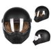 3C-Certified Retro Motorcycle Full Face Helmet – Vintage "Pig Snout" Design With Sun Visor, Lightweight ABS Shell For Cruisers & Scooters_voghion.com