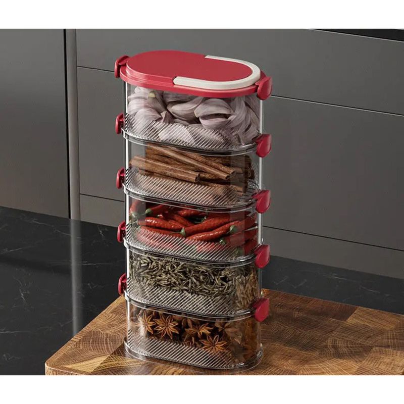 Spice Household Kitchen High-end Pepper Aniseed Seasoning Food-grade Storage Box Sealed Jar_voghion.com