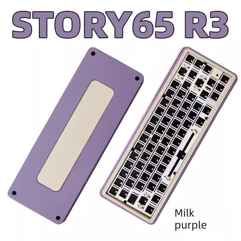 Kit de clavier numérique personnalisé Story65r3 Hine, joint en alliage à trois moules, Bluetooth, aluminium CNC, Tuo sans fil_voghion.com