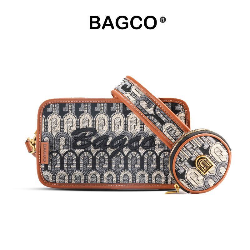 G-Pattern Jacquard Camera Bag - Vintage Style Crossbody Bag For DSLR/Smartphone (Adjustable Strap)​_voghion.com