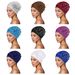 Cross Border New Solid Color Turban Hat, Hot Sale Big Flower All Match Base Hat Chemotherapy Hat, One Piece Drop Shipping_voghion.com