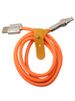 Câble de données USB orange élégant pour téléphone portable, très résistant_voghion.com