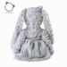 Dressing Rabbit Doll Gray Twisted Plush Plush Toy Comfort Doll Birthday Gift_voghion.com