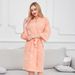 Spring And Summer Thin Women's Cotton Bathrobe Double Gauze Jacquard Couple Nightgown Home Nightdress Pajamas_voghion.com