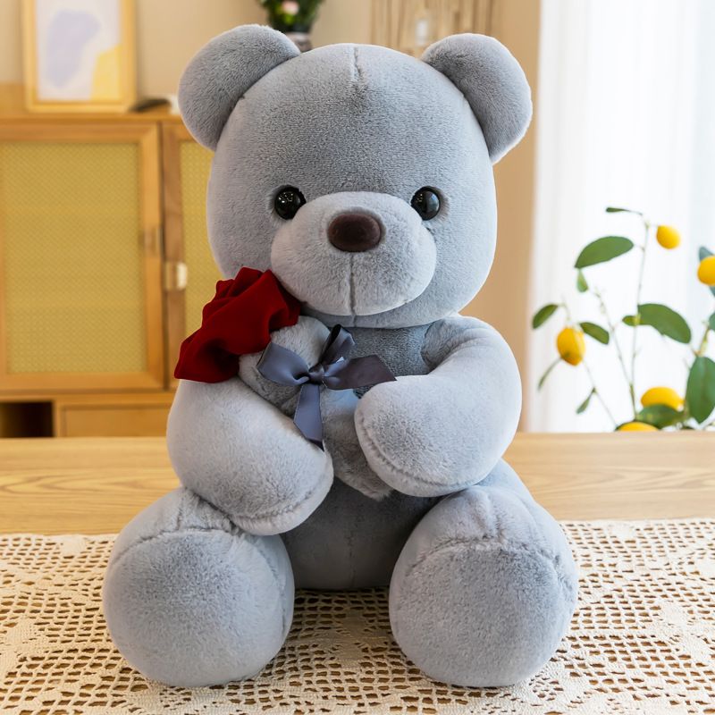 Toy White teddy bear Bear doll doll plush toy Valentine's Day birthday gift_voghion.com