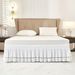 Lattice Lace Bed Skirt - Elastic Fitted Dust Ruffle With Detachable Design (Queen/King Size Washable Polyester Easy To Install)_voghion.com