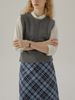 Merino Wool Knitted Vest British College Style Layered Top Inner Outer Wear Women Autumn Winter_voghion.com