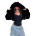 Vegan Faux Fur Hooded Jacket – Plush Winter Coat In Black/White (S/M/L, Ultra-Soft Fleece-Lined)_voghion.com