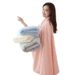 Coral Fleece Cloud Grid Towel Does Not Absorb Water, Bath Towel Adult Shower Cap Set_voghion.com