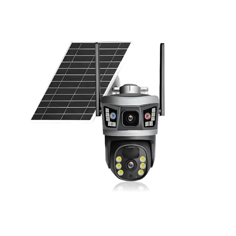 V380Pro Remote Compact Outdoor Solar Dual Screen Ball Machine Outdoor Dedicated 4g High Definition Surveillance Camera_voghion.com