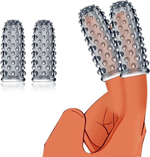 2 stuks vingerhulzen vibrator zachte siliconen G-spot clitorisstimulator seksspeeltjes voor volwassenen voor vrouwen en koppels_voghion.com