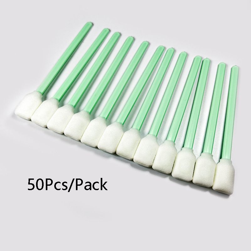 50Pcs/Pack Dust-Free Cotton Swab Wiping Stick Diy Handmade Leather Goods Coloring Dyed Cotton Swab Sponge Scalp Side Treatment Clean Cotton Swab_voghion.com