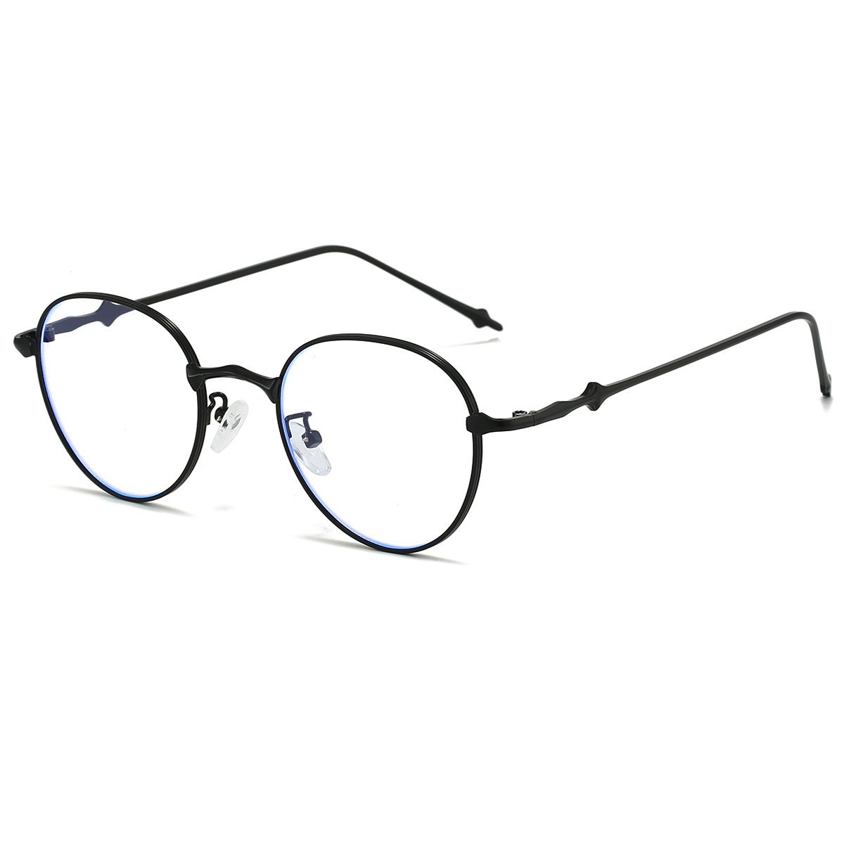 Occhiali da sole rotondi retrò 2025 - Occhiali da sole unisex con montatura in metallo UV400 (stile coreano, leggeri e alla moda)_voghion.com