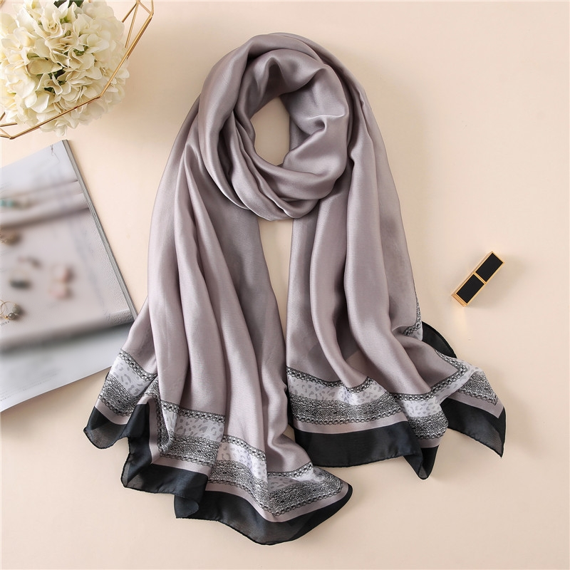 VOOTHOST 180*90cm Marca Design Mulheres Cachecol Moda Estampa Lenços de Seda Xales Envoltórios Macio Senhora Bandana Foulard Hijabs_voghion.com