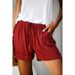 2025s Casual Wide-Leg Loose Summer New Women's High-Waist Elastic Drawstring Shorts_voghion.com
