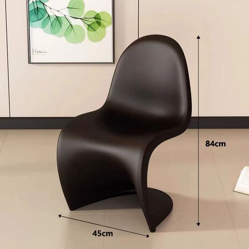 Flagship Model Home Thickened Dining Light Luxury Designer Internet Celebrity Plastic Negotiation Simple Backrest Chair_voghion.com