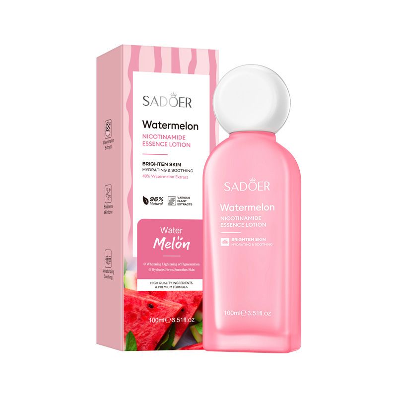 Lozione idratante all'acqua completa SADOER Watermelon Niacinamide Essence_voghion.com