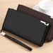 Bolsa de mão masculina com zíper longo e compartimento para vários cartões, grande capacidade, carteira para celular_voghion.com