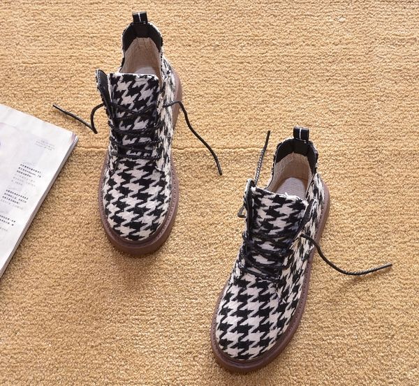 Platform Ankle Boots Foreign Trade European American Spring And Autumn Flat Heel_voghion.com