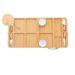 Modern Square Wooden Cheese Board – Foldable Serving Tray For Fruits, Bread & Charcuterie, Compact Storage Design_voghion.com