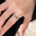 Three Cross Stacking Rings For Women Simple Minimalist Style Ins Personality Twisted Zircon Geometric Open Ring_voghion.com