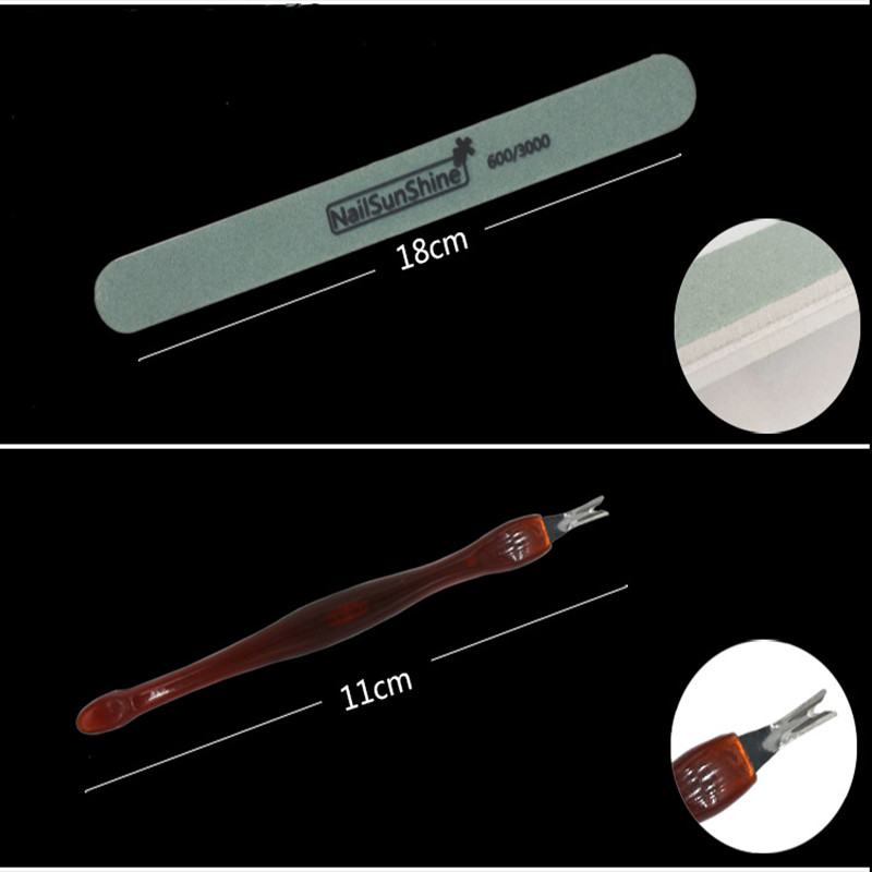 Nail File 9Pcs Set Buffer Nail File Buffer Trimmer Lime Buffer polishing strip exfoliating finger divider Nail_voghion.com