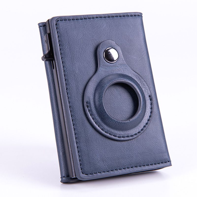 Bycobecy Uusi Airtag-lompakko miehille Hiilikuitu Fashion ID Luottokorttikotelo Rfid Slim Airtag Slide Lompakko_voghion.com