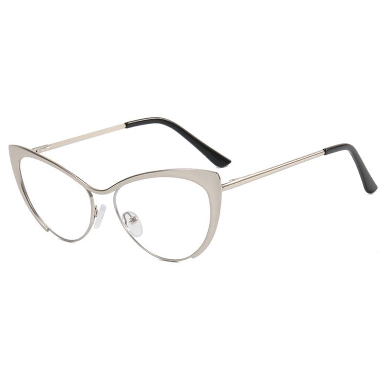 Golden Triangle Cat's Eye Makeup Free Elegant Flat Lenses For Degree, Good For Blocking Blue Lights_voghion.com