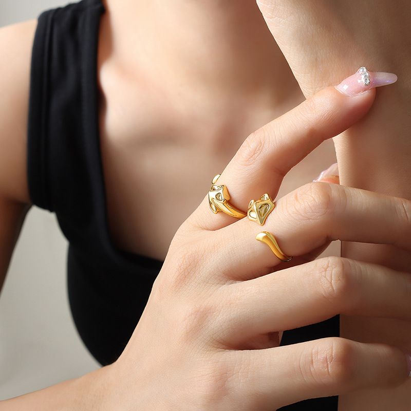 Personality Creative Design Ring Charming Fox Open Ring Trendy Fashion Ring Woman_voghion.com