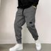 Men's Solid Color Casual Jogger Pants - High Street Retro Style Elastic Cuff Sweatpants For Urban Fashion (Multiple Colors & Sizes)_voghion.com
