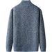 Suéter informal de terciopelo con cuello alto para hombre: chaqueta gruesa de invierno para otoño e invierno, suave y cálida, elegante._voghion.com