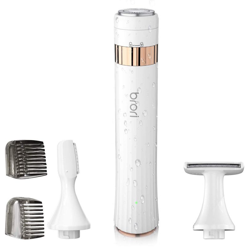 Kit de cuidado personal 3 en 1 para mujer: recortador eléctrico de bikini, moldeador de cejas y depilador facial, indoloro y resistente al agua para un cuidado corporal completo._voghion.com